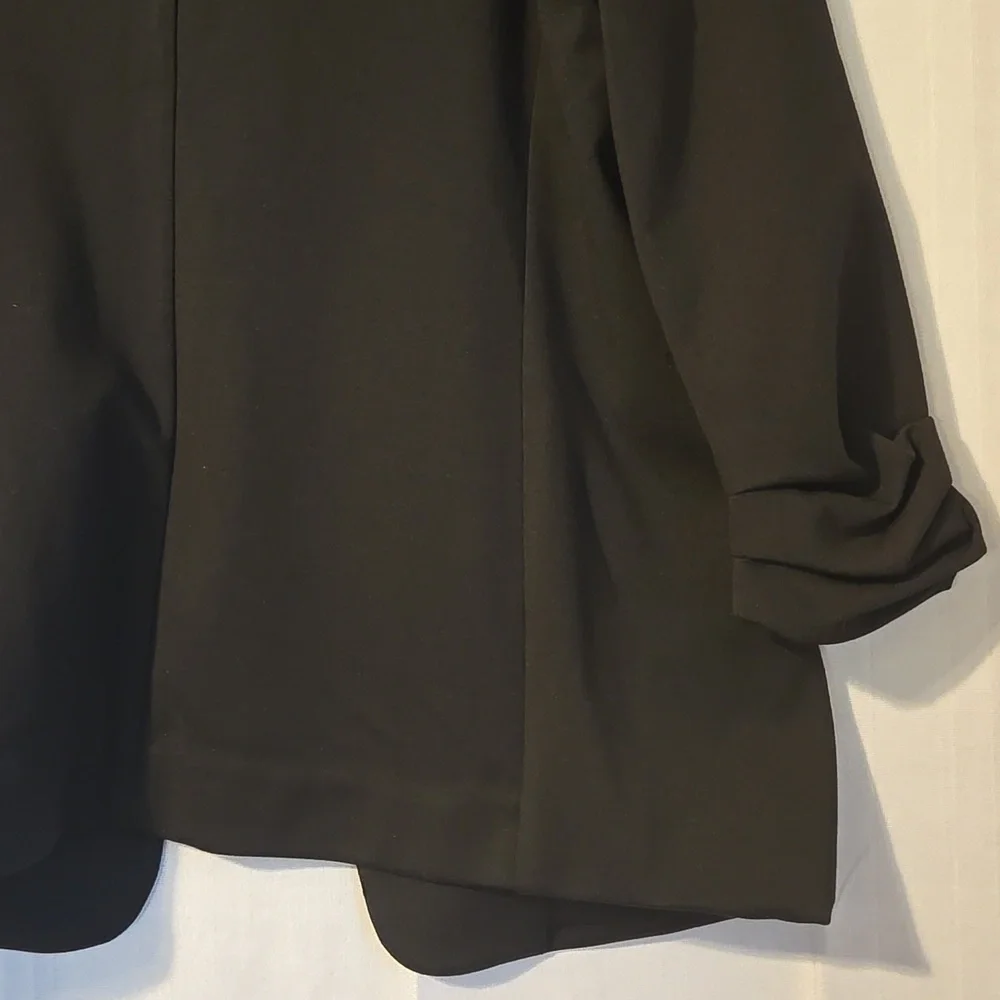Womens Nine West Black Ponte Blazer Sz Large Petite NWT - Picture 6 of 7